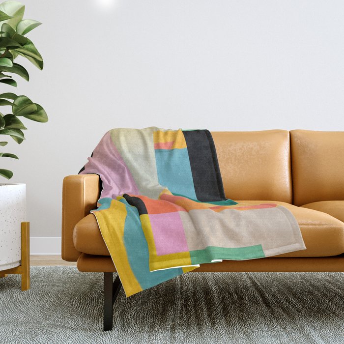 Modern Abstraction 9 Throw Blanket Gallery Image 1