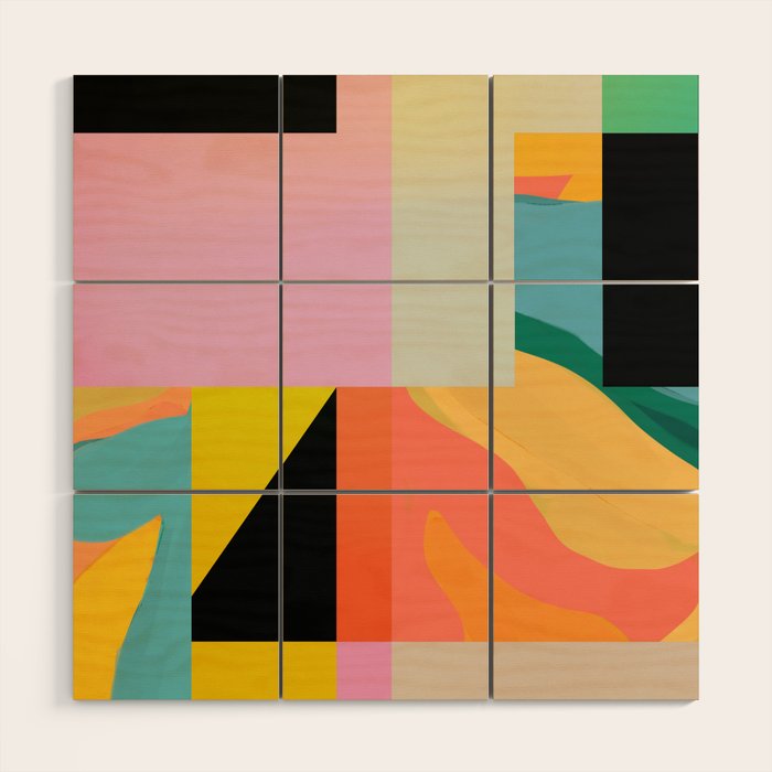 Modern Abstraction 9 Wood Wall Art Gallery Image 1