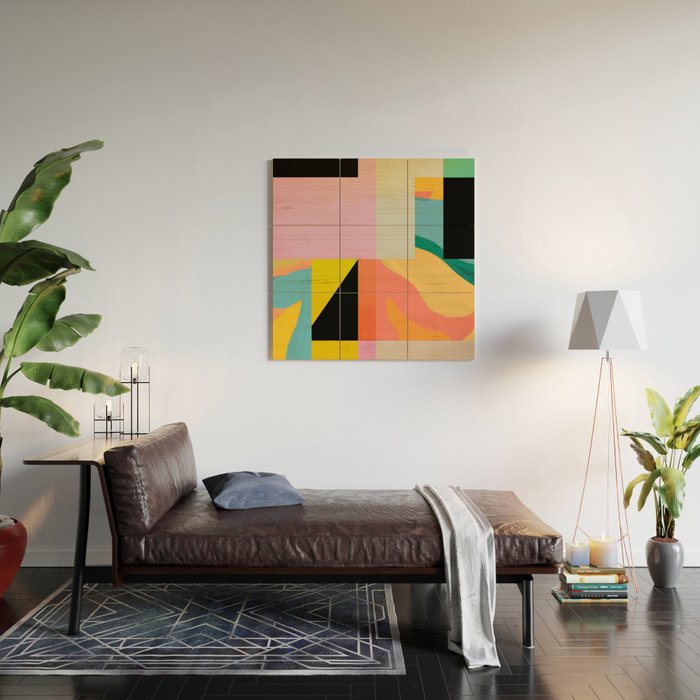Modern Abstraction 9 Wood Wall Art Gallery Image 2