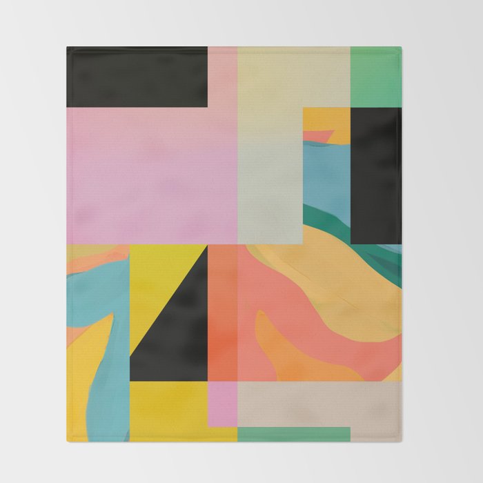 Modern Abstraction 9 Throw Blanket Gallery Image 2