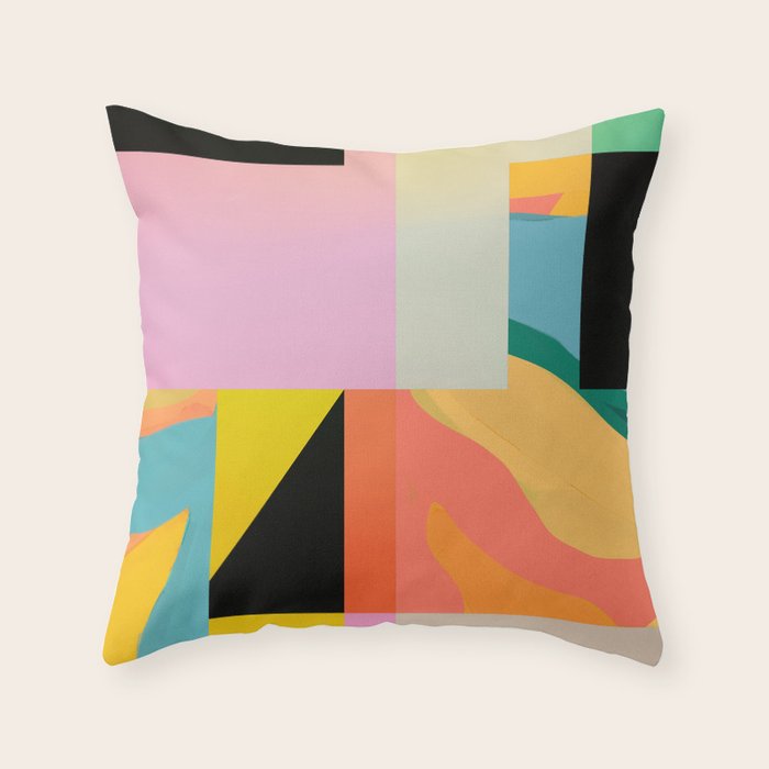 Modern Abstraction 9 Throw Pillow Gallery Image 1