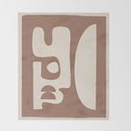 Mocha Movement 3 Throw Blanket Gallery Image 2
