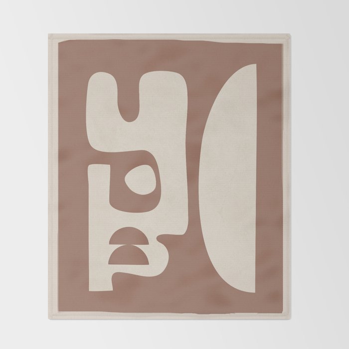 Mocha Movement 3 Throw Blanket Gallery Image 2