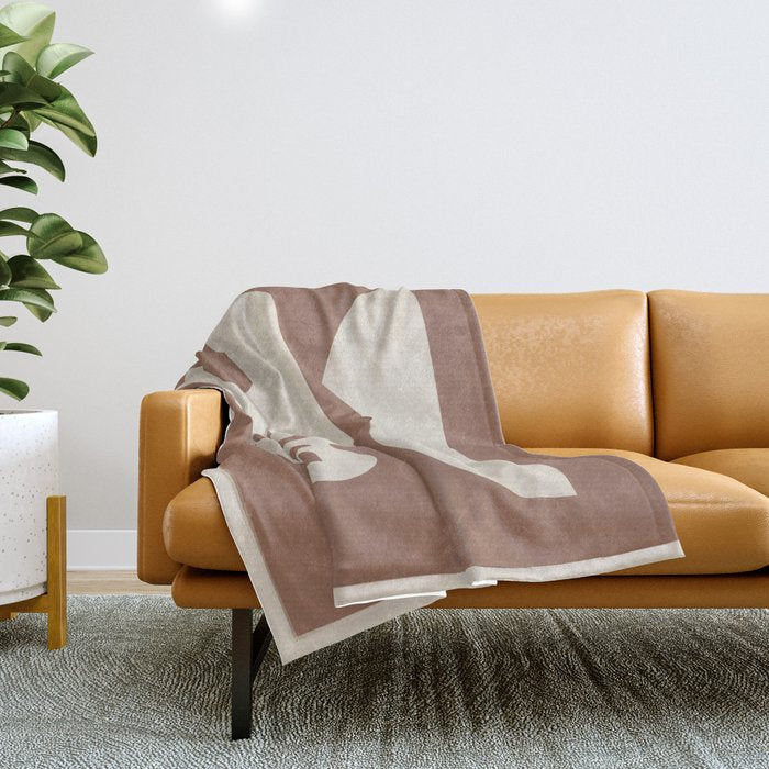 Mocha Movement 3 Throw Blanket Gallery Image 1