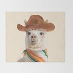 Cowboy Alpaca Throw Blanket Gallery Image 2