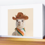 Cowboy Alpaca Wall Mural Gallery Image 2