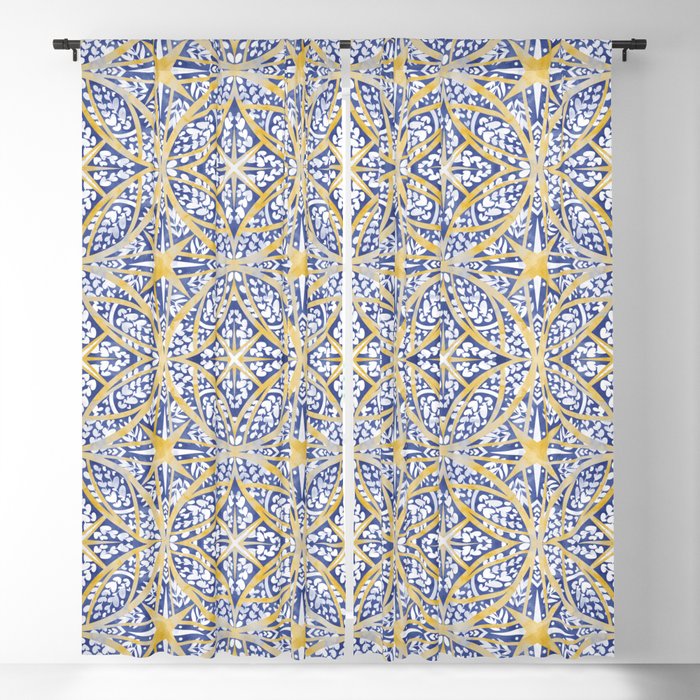 Tile wild leaves starry BY Window Curtain Gallery Image 5