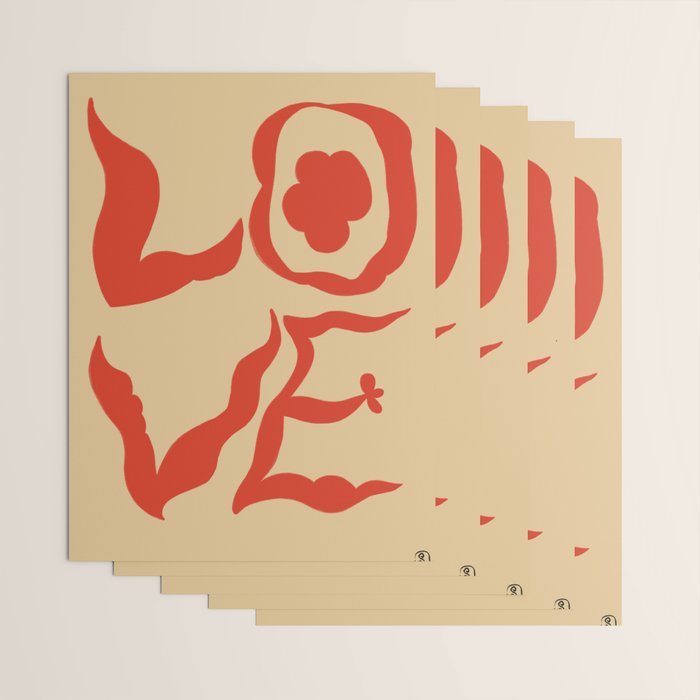 LOVE STATEMENT Wrapping Paper Gallery Image 3