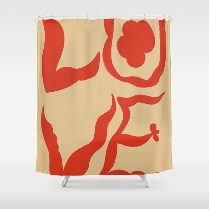LOVE STATEMENT Shower Curtain Gallery Image 1