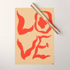 LOVE STATEMENT Wrapping Paper Gallery Image 1