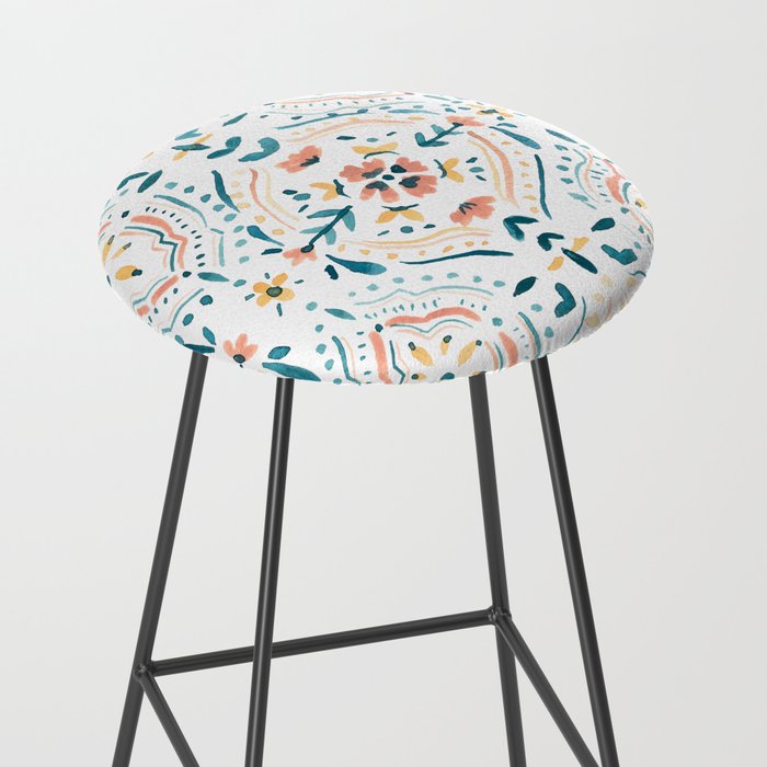 Moroccan Tiles Stool Gallery Image 2