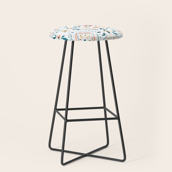 Moroccan Tiles Stool Gallery Image 1
