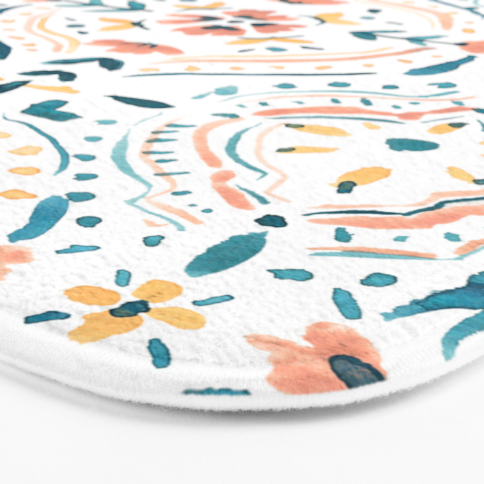 Moroccan Tiles Bath Mat Gallery Image 3