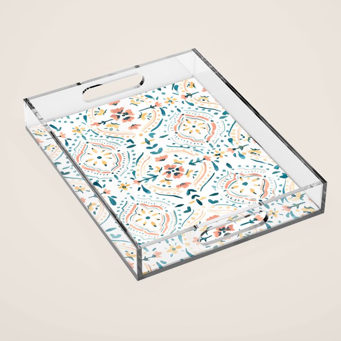 Moroccan Tiles Acrylic Tray Gallery Image 1
