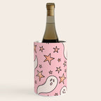 Pastel Ghost Print in Pink Wine Chiller Gallery Image 1
