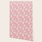 Pastel Ghost Print in Pink Wallpaper Gallery Image 2