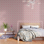 Pastel Ghost Print in Pink Wallpaper Gallery Image 3