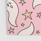 Pastel Ghost Print in Pink Poster Gallery Image 3