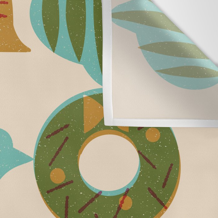 Retro Holiday Grid Wall Tapestry Gallery Image 3