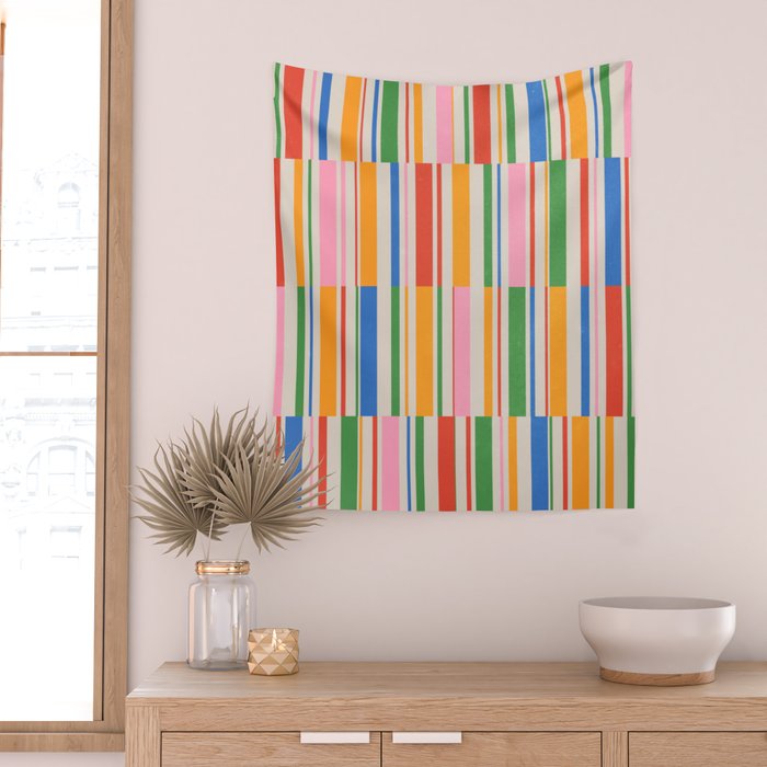 Stripes | PATTERN 01: The Retro Edition Wall Tapestry Gallery Image 2