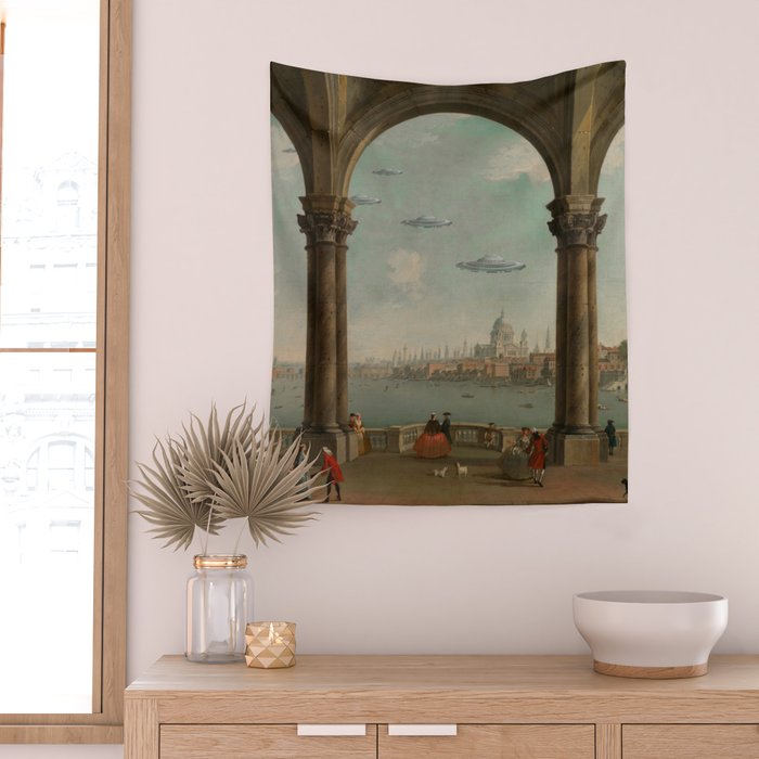 Venetian Promenade Wall Tapestry Gallery Image 2