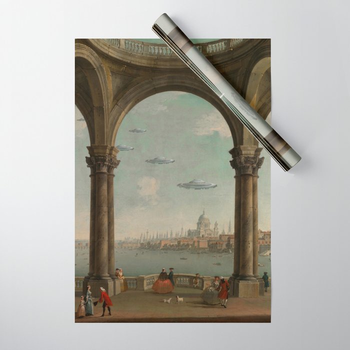 Venetian Promenade Wrapping Paper Gallery Image 1