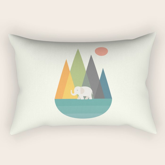Walk In Peace Rectangular Pillow Gallery Image 1