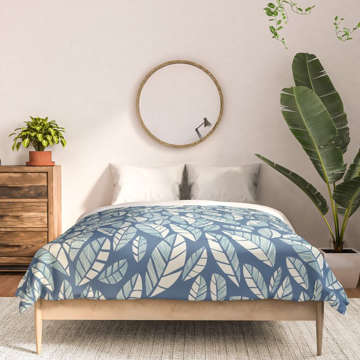 Wildlife Safari Laeves blue Comforter Gallery Image 3