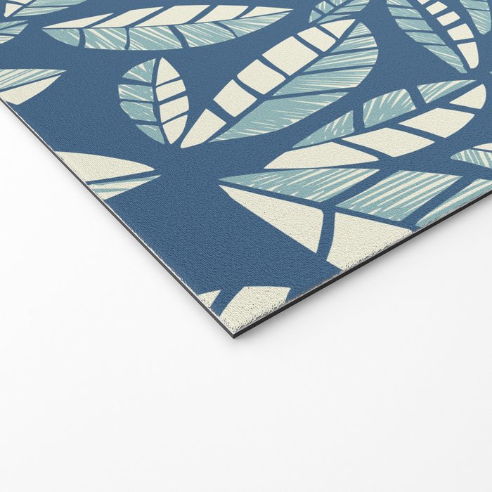 Wildlife Safari Laeves blue Welcome Mat Gallery Image 2