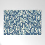 Wildlife Safari Laeves blue Welcome Mat Gallery Image 1