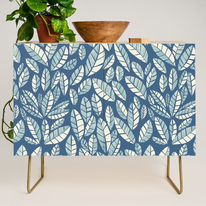 Wildlife Safari Laeves blue Credenza Gallery Image 1