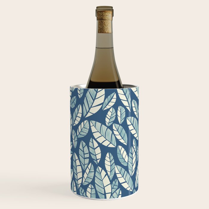 Wildlife Safari Laeves blue Wine Chiller Gallery Image 1
