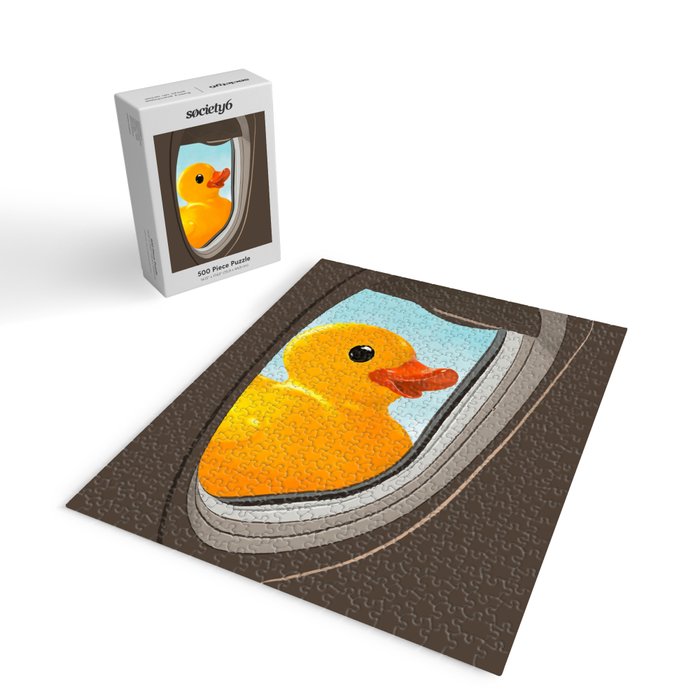 Hello! Yellow Duck Jigsaw Puzzle Gallery Image 2