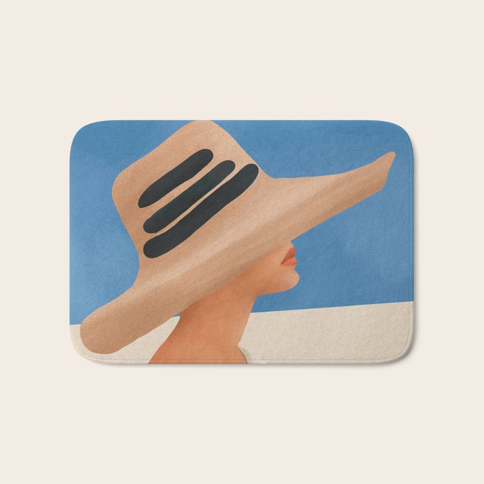 Summer Hat Bath Mat Gallery Image 1