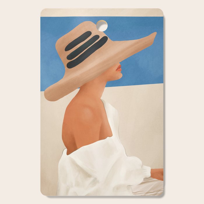 Summer Hat Cutting Board Gallery Image 1