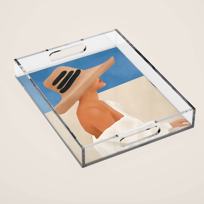Summer Hat Acrylic Tray Gallery Image 1