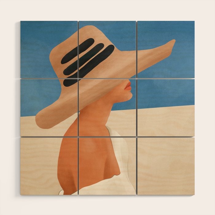 Summer Hat Wood Wall Art Gallery Image 1