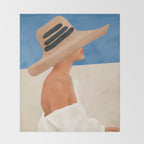 Summer Hat Throw Blanket Gallery Image 2