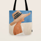 Summer Hat Tote Bag Gallery Image 1