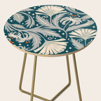 Vintage Botanica Midnight Teal - Heritage Revival Floral Side Table Gallery Image 2