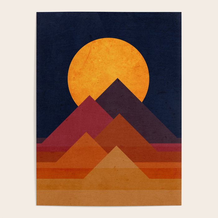 Full moon and pyramid Poster Gallery Image 4