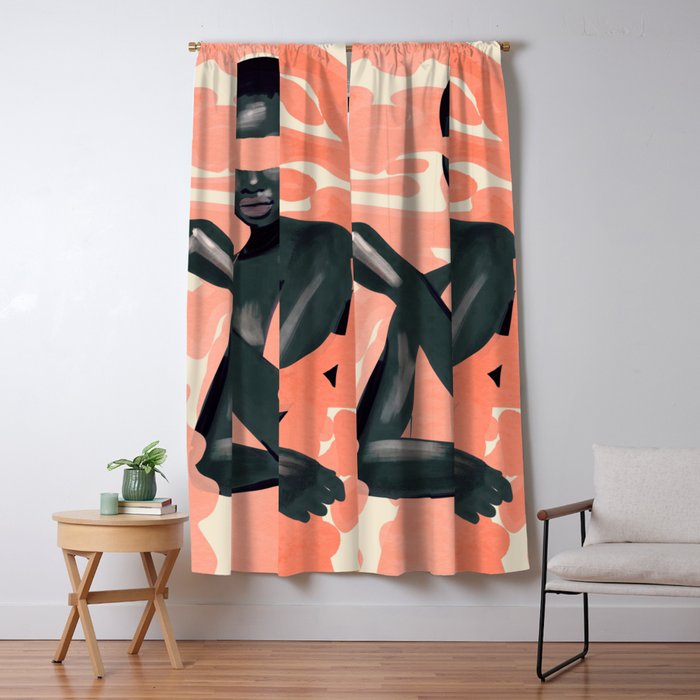 Girl Portrait 30 Window Curtain Gallery Image 5