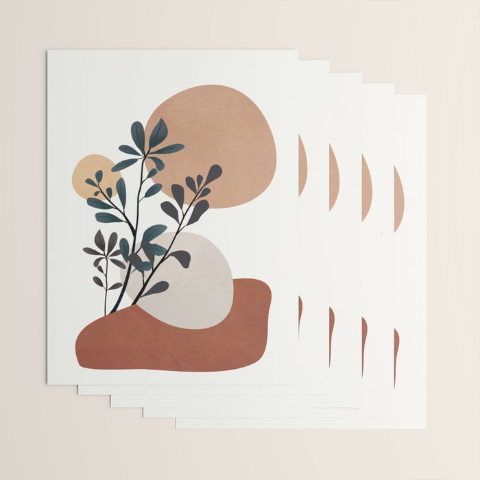 Shapes and Branches 07 Wrapping Paper Gallery Image 3