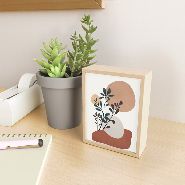 Shapes and Branches 07 Mini Art Print Gallery Image 2