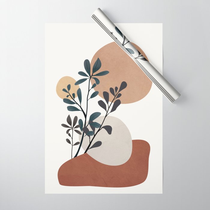 Shapes and Branches 07 Wrapping Paper Gallery Image 1