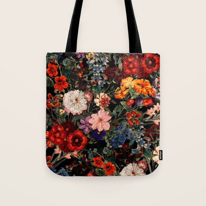 Exotic Night Garden Tote Bag Gallery Image 1