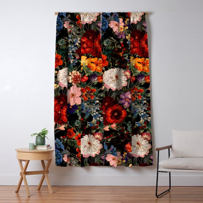 Exotic Night Garden Window Curtain Gallery Image 5