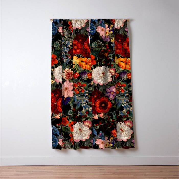 Exotic Night Garden Window Curtain Gallery Image 3