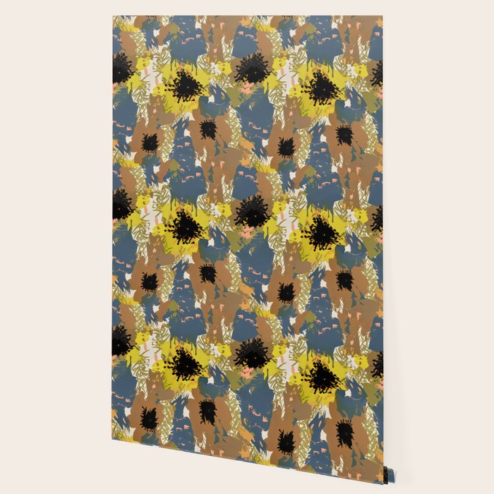 Yellow Ochre Florals Wallpaper Gallery Image 2