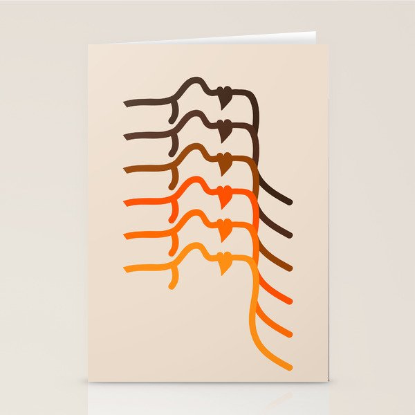 Golden Silhouettes Stationery Card Gallery Image 2